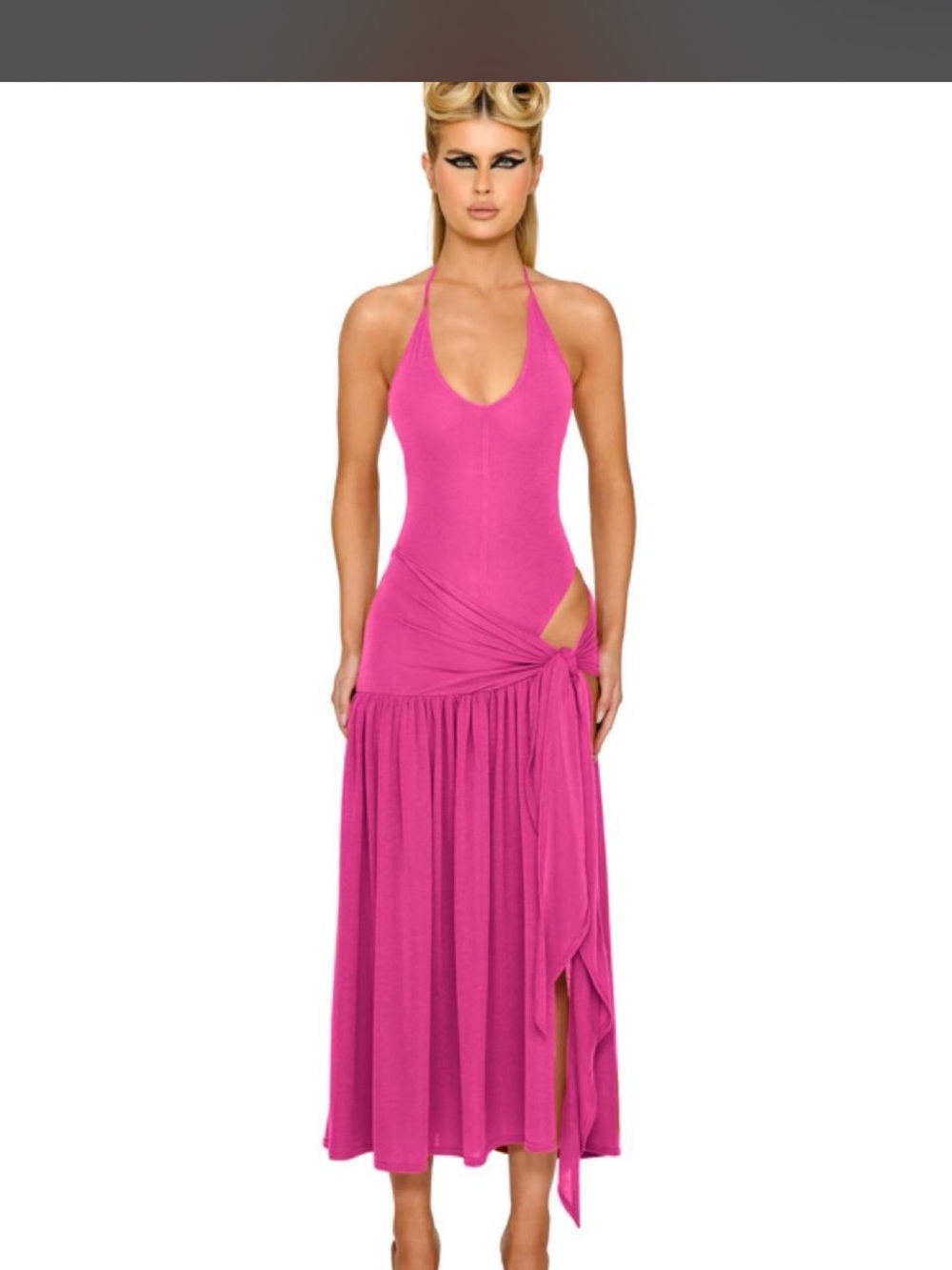 Coucoo atacama Dress in Hot Pink